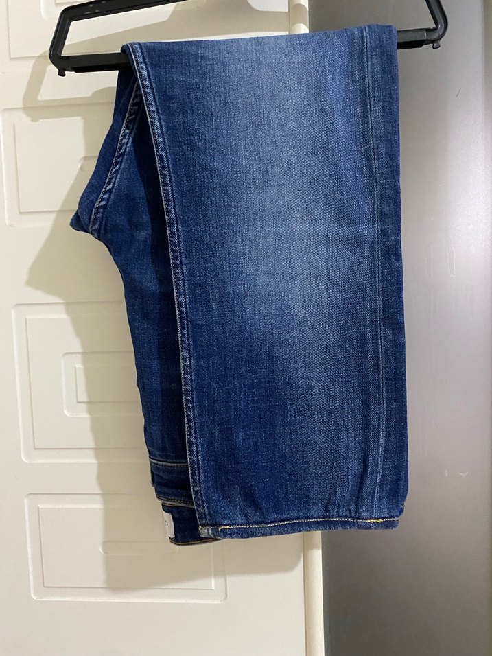 Lacivert Bol Kesim Denim Pantolon Calvin Clein - Görsel 2