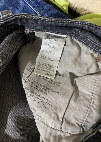 Gri Loose Fit Erkek Kot Pantolon adriano goldschmied pantolon - Görsel 7