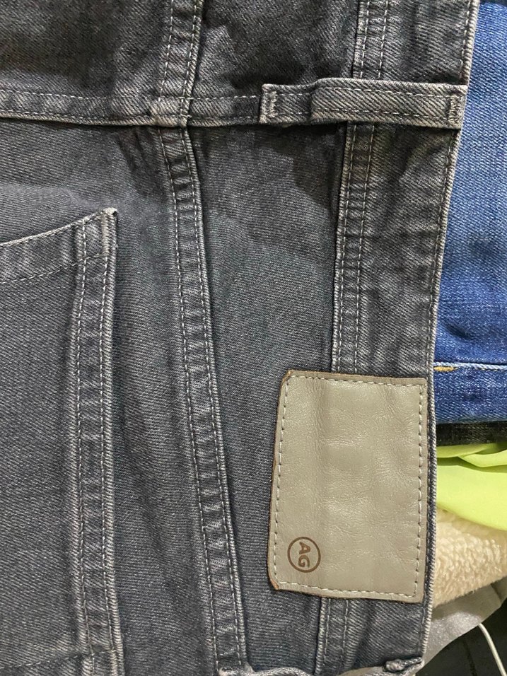 Gri Loose Fit Erkek Kot Pantolon adriano goldschmied pantolon - Görsel 5