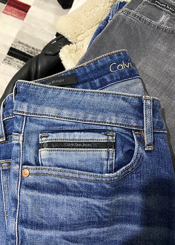 Navy Renk Kot Pantolon - calvin clein - Görsel 4