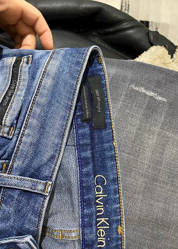 Navy Renk Kot Pantolon - calvin clein - Görsel 6