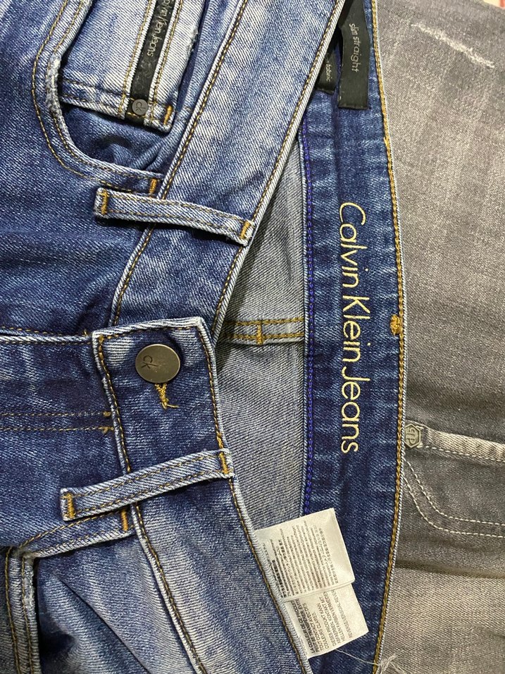 Navy Renk Kot Pantolon - calvin clein - Görsel 3