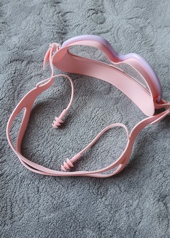 Pembe Elastik Kulak Tıkaçlı Çocuk Yüzücü Gözlüğü yurtdışından - Görsel 4