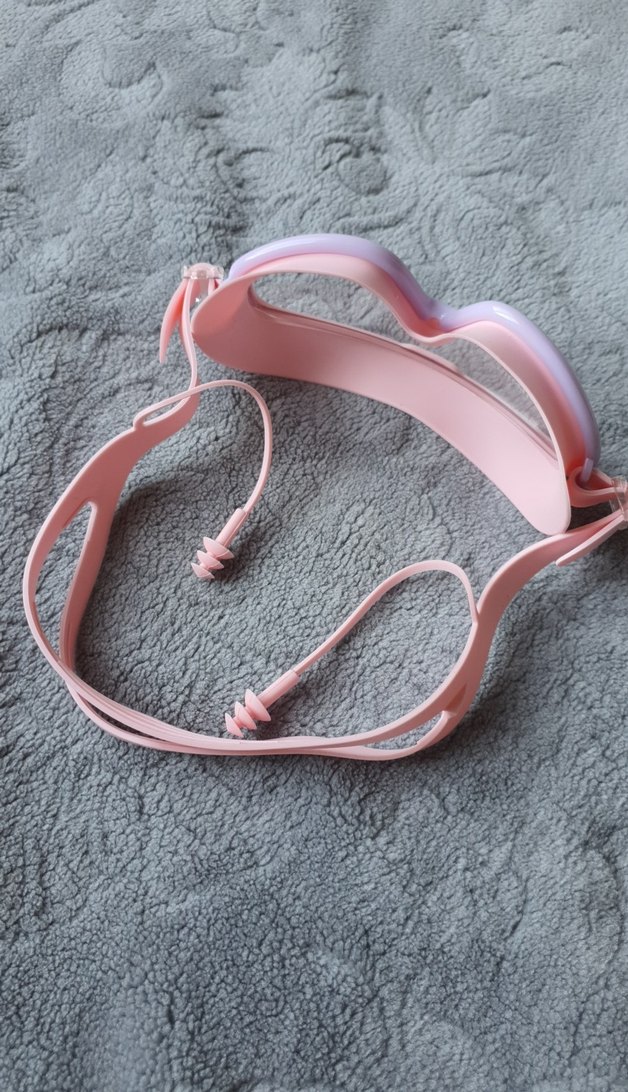 Pembe Elastik Kulak Tıkaçlı Çocuk Yüzücü Gözlüğü yurtdışından - Görsel 4