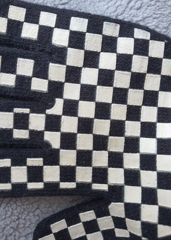 Erkek Çocuk Kareli Örgü Eldiven - Görsel 2