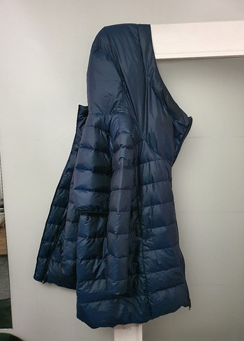 Nike Erkek Lacivert Kapüşonlu Kaz tüyü Uzun Mont - Görsel 8