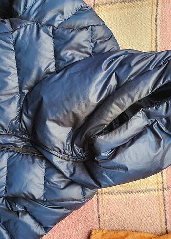 Nike Erkek Lacivert Kapüşonlu Kaz tüyü Uzun Mont - Görsel 5