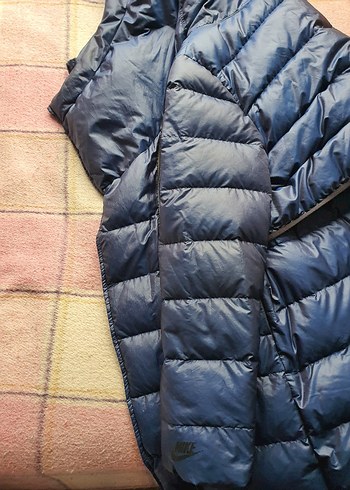 Nike Erkek Lacivert Kapüşonlu Kaz tüyü Uzun Mont - Görsel 10