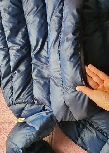 Nike Erkek Lacivert Kapüşonlu Kaz tüyü Uzun Mont - Görsel 11