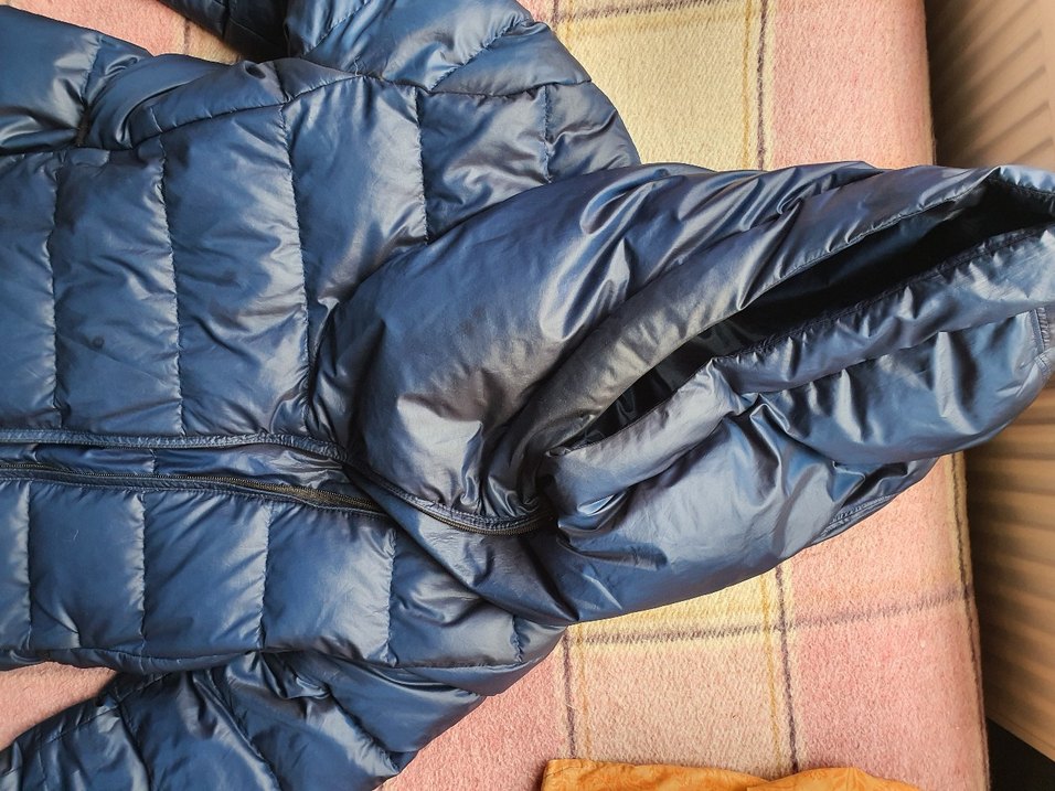 Nike Erkek Lacivert Kapüşonlu Kaz tüyü Uzun Mont - Görsel 5