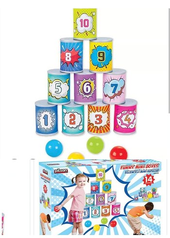Pilsan Funny mini boxes Renkli Sayı Temalı Çocuk Oyunu Kutusu