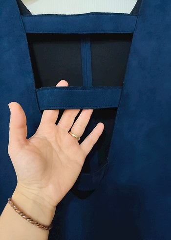 Mango süet elbise - Görsel 3