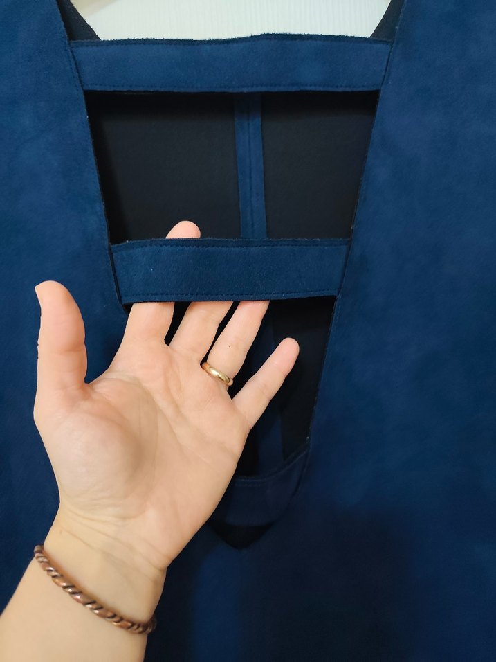 Mango süet elbise - Görsel 3