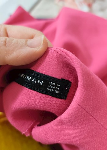 Zara Pembe Kısa Kollu Midi Elbise - Görsel 5