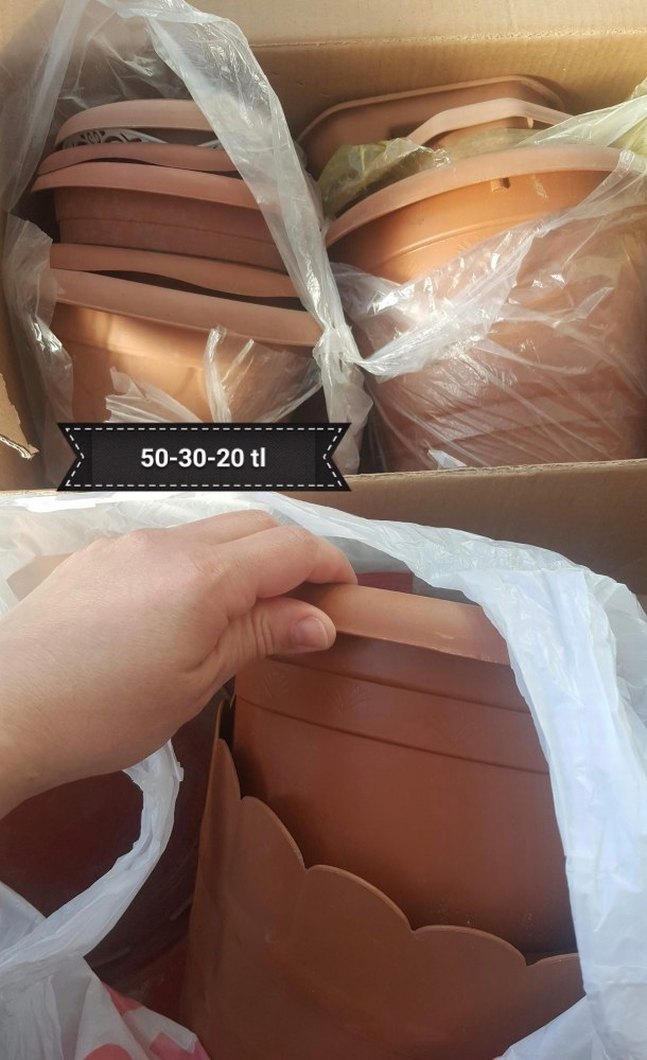 Kahverengi Toprak Saksılar - Görsel 2