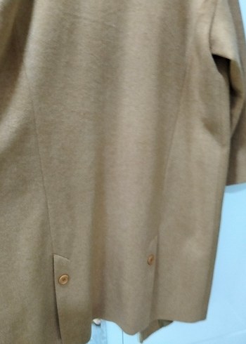 44 Beden camel Renk Bej Uzun Kollu Minimalist Kaban
