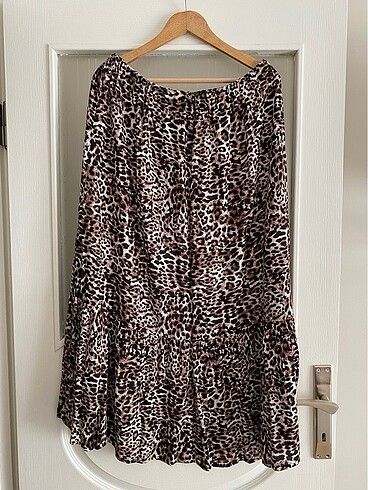 LC Waikiki Leopar Büyük Beden Etek