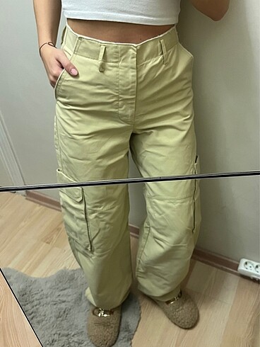 s Beden camel Renk Kargo Cep Pantolon