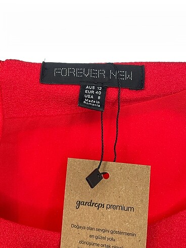 40 Beden kırmızı Renk Forever New Kısa Elbise %70 İndirimli.