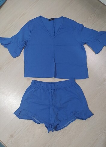 Mavi pijama takimi