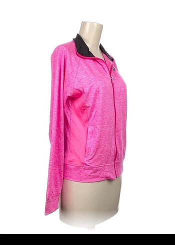 Pembe Fermuarlı Uzun Kollu Spor Üst - Görsel 2