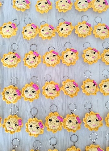 Amigurumi güneş anahtarlık  - Görsel 5