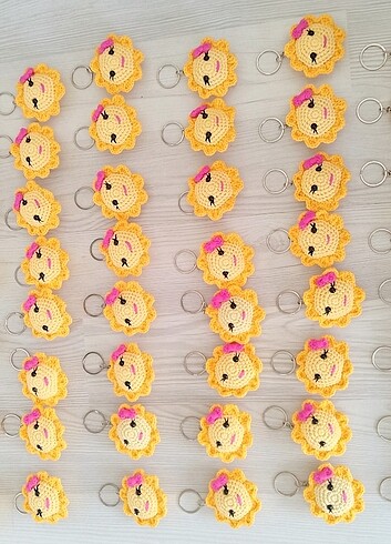 Amigurumi güneş anahtarlık  - Görsel 6