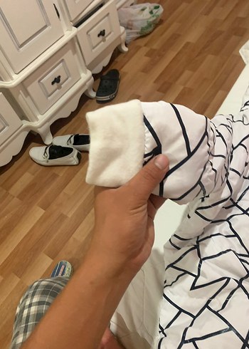 Bebek Kız Beyaz Desenli Tulum - Görsel 5