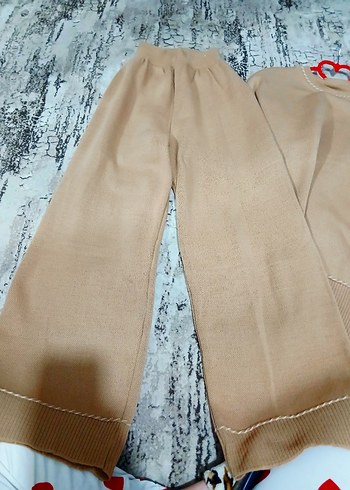 Bej Kadın Salaş Uzun Takım - Görsel 7