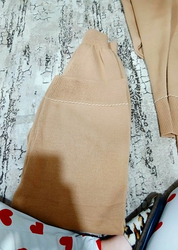 Bej Kadın Salaş Uzun Takım - Görsel 6