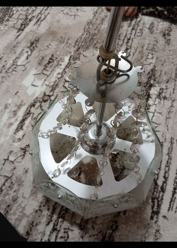 Beyaz ve Gri Kristal Avize - Görsel 2