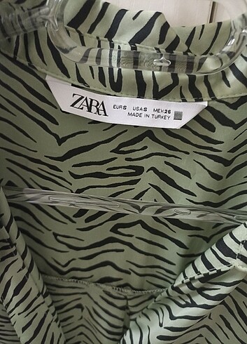 Zara zebra desen gömlek