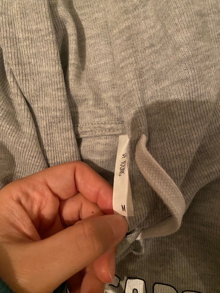 Gri Kapüşonlu Uzun Kollu Sweatshirt - Görsel 2