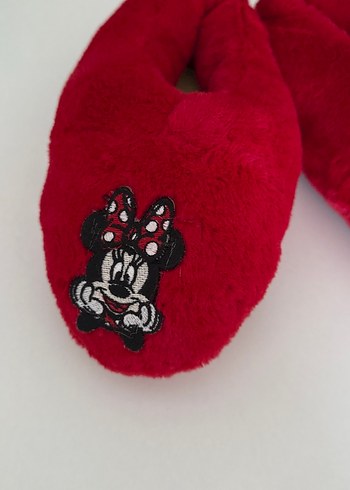 Kız Çocuk Kırmızı Nakışlı Sıcak panduf - Görsel 2