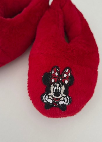 Kız Çocuk Kırmızı Nakışlı Sıcak panduf - Görsel 3