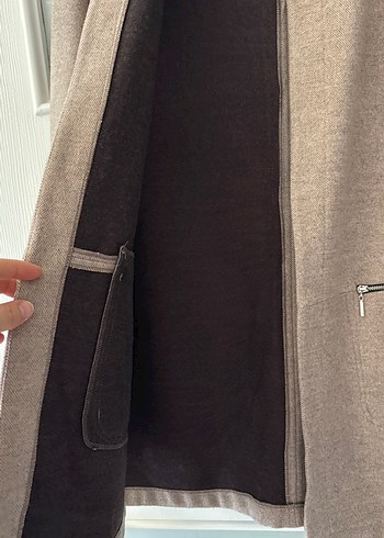 Bej Kadın Kaban - Görsel 5