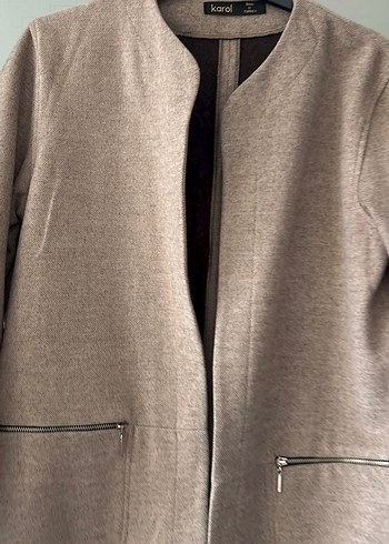 Bej Kadın Kaban - Görsel 3