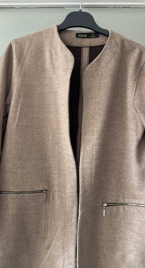 Bej Kadın  Kaban - Görsel 3