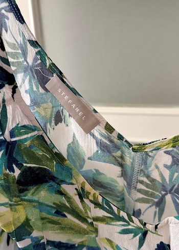 Düğmeli Kolsuz Mini Bohem Bluz - Görsel 4