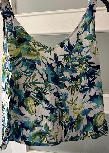 Düğmeli Kolsuz Mini Bohem Bluz - Görsel 3