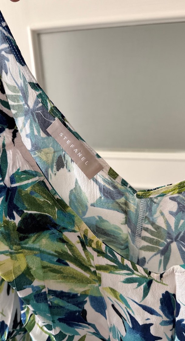 Düğmeli Kolsuz Mini Bohem Bluz - Görsel 4