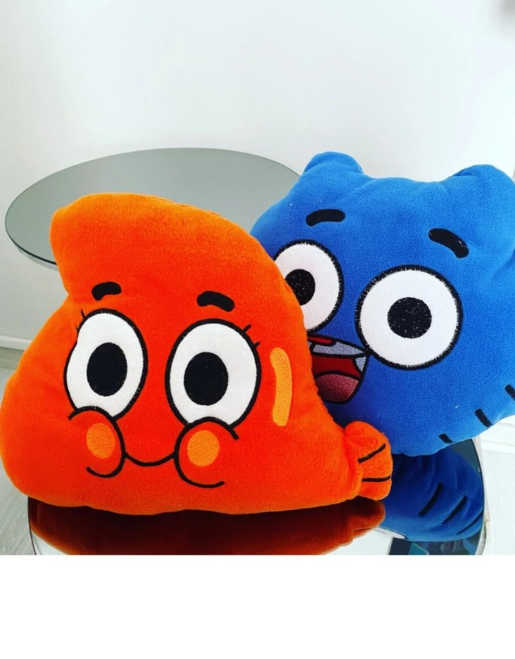 #Dalwin ve Gumball ikili peluş yastık - Görsel 2