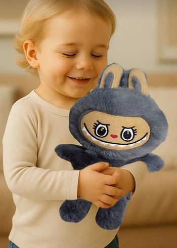 Labubu Gri Peluş Oyuncak