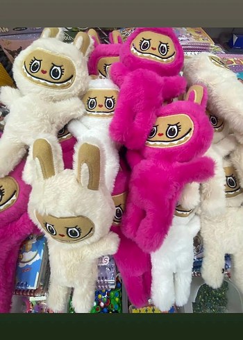 Diğer Labubu Beyaz Yumuşak Peluş Oyuncak