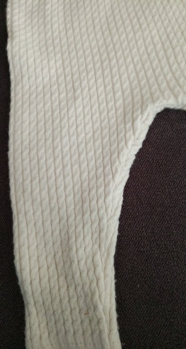 Kız Çocuk Beyaz Örgü Tayt - Görsel 4