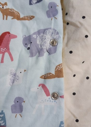 Bebek Baskılı Kapüşonlu çift taraf kullanımlı 
Tulum - Görsel 2