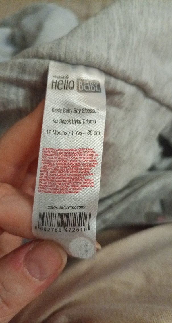 Gri 2 tog Bebek Kış Tulumu - Görsel 3