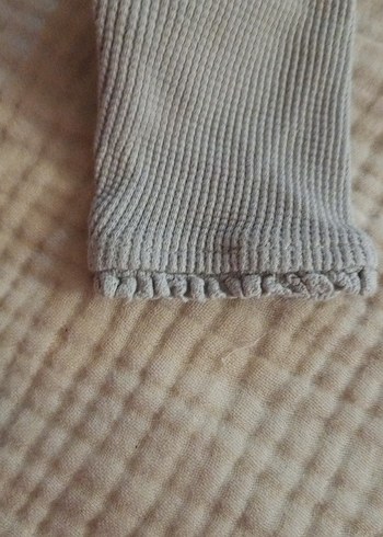 Kız Çocuk Gri Triko Tayt - Görsel 3