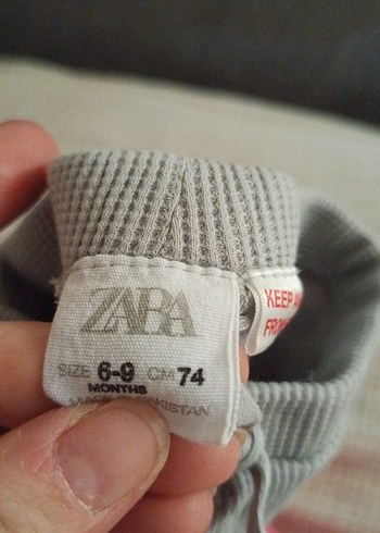 Kız Çocuk Gri Triko Tayt - Görsel 2