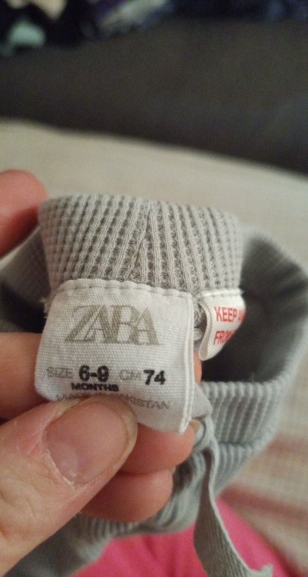 Kız Çocuk Gri Triko Tayt - Görsel 2